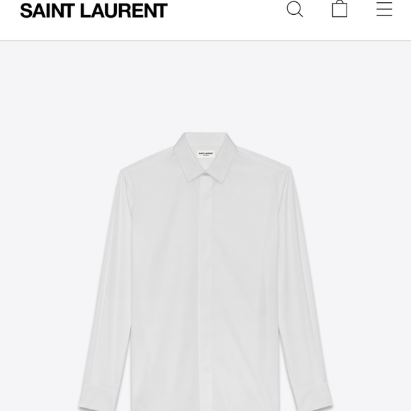 saint laurent white shirt